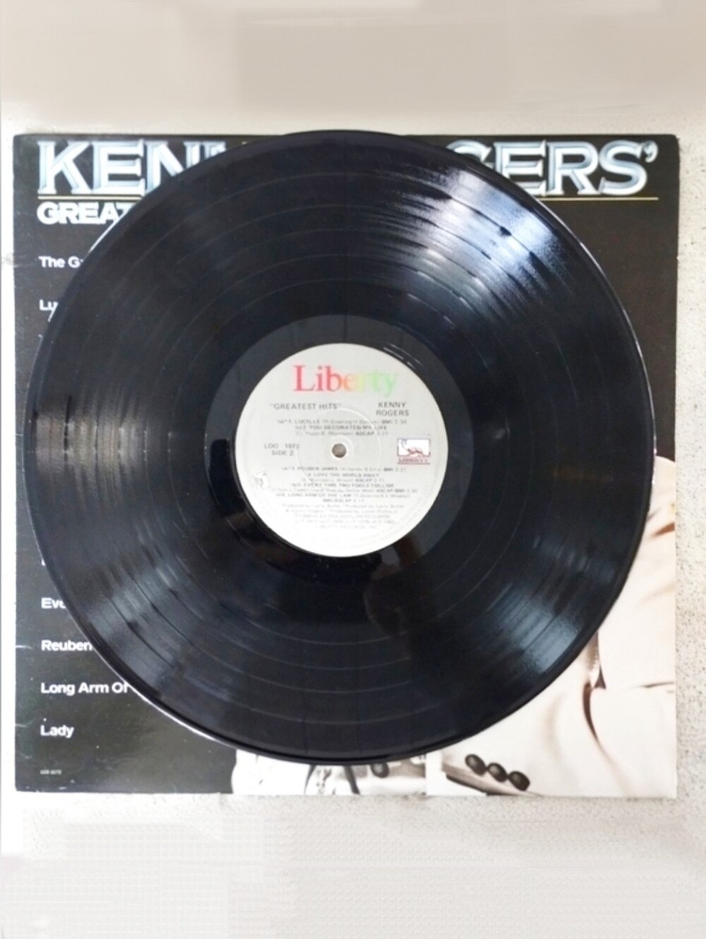 1980 Kenny Rogers Greatest Hits LP Vinyl Record Canadian Pressing